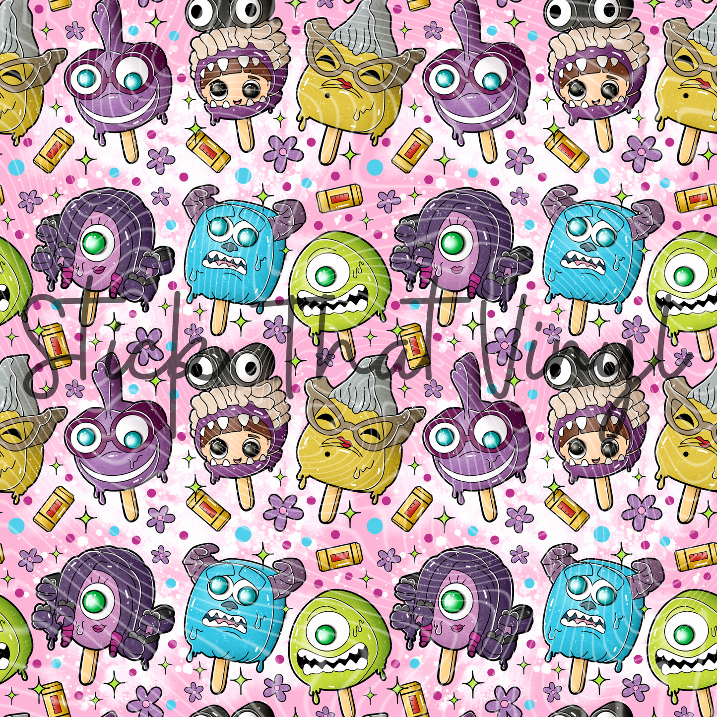 Monster Inc Sublimation Pattern