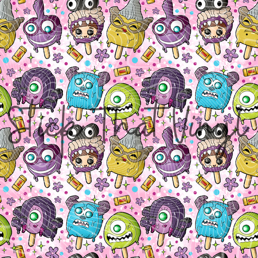 Monster Inc Sublimation Pattern