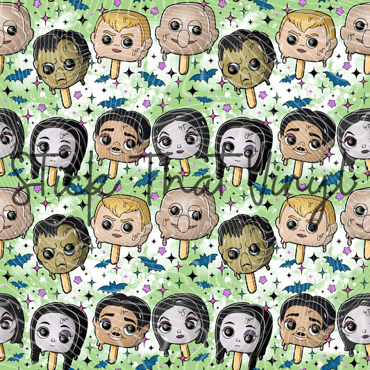 Spooky Family Popsicle Pattern