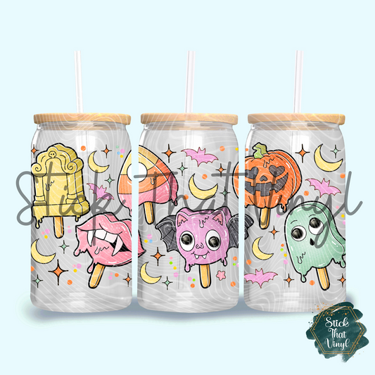 Pastel Halloween 16oz Tumbler Sublimation Wrap