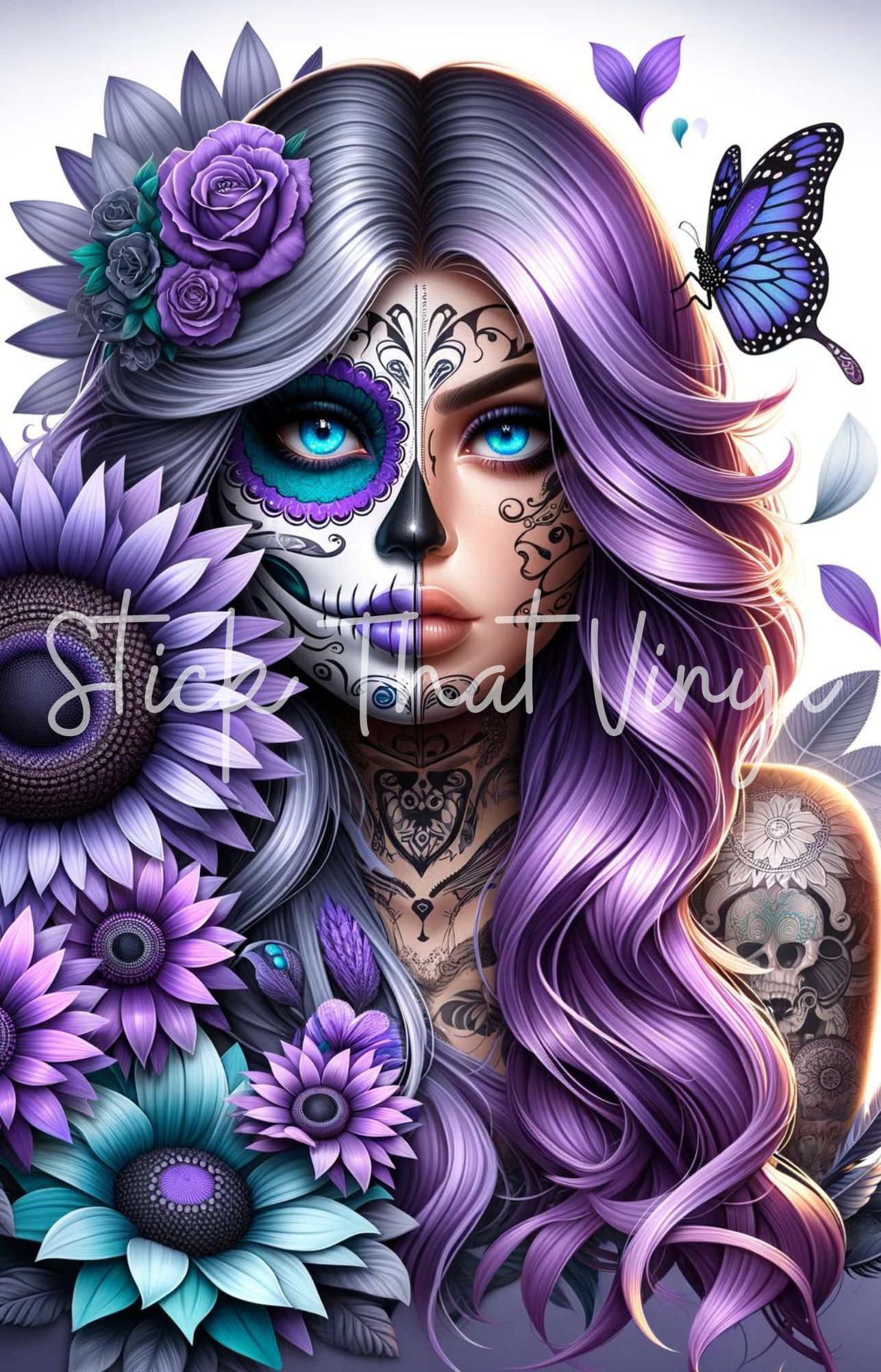 Day of The Dead Girl Design 6 Phone Sublimation Transfer