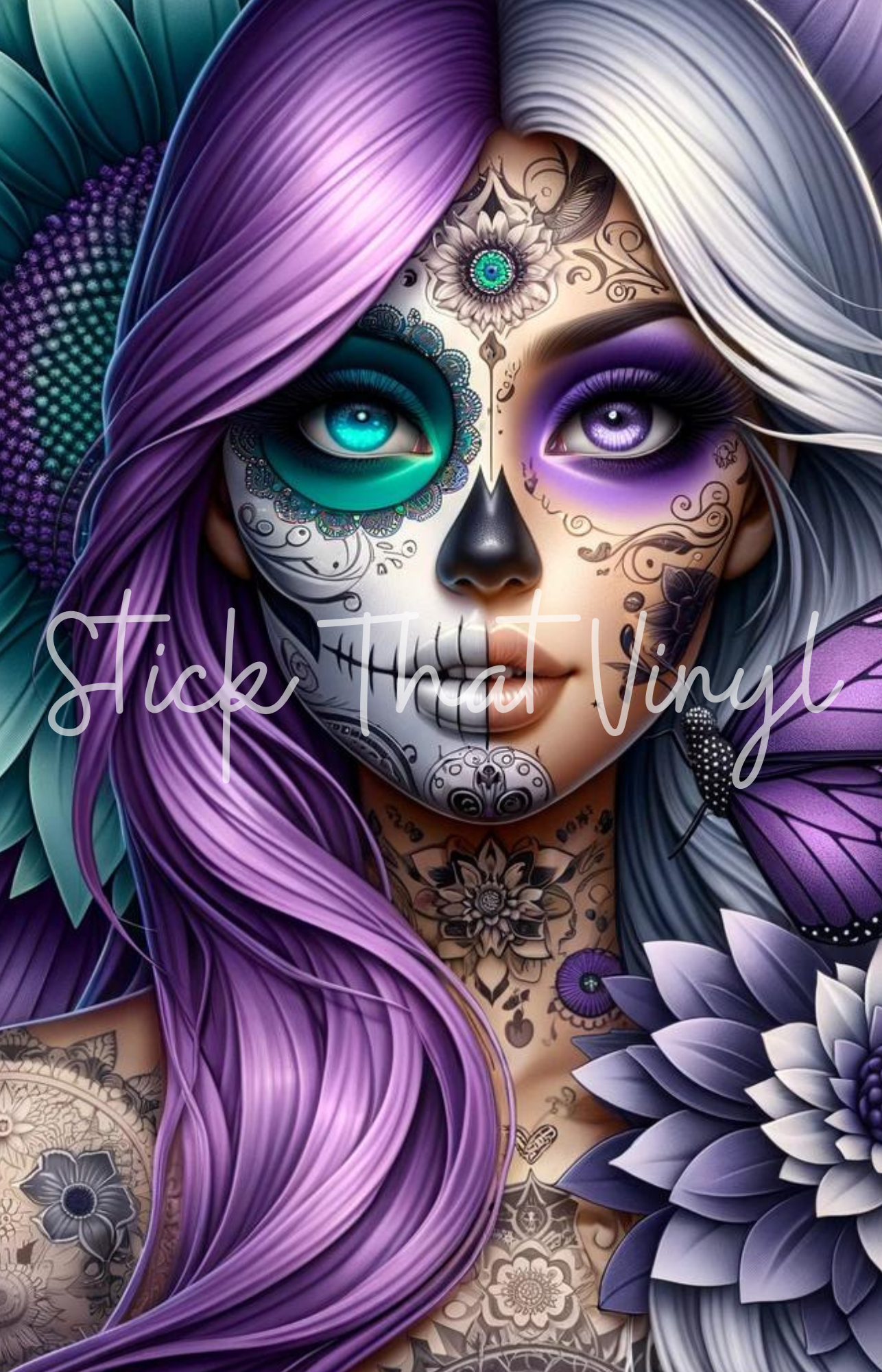 Day of The Dead Girl Design 5 Phone Sublimation Transfer