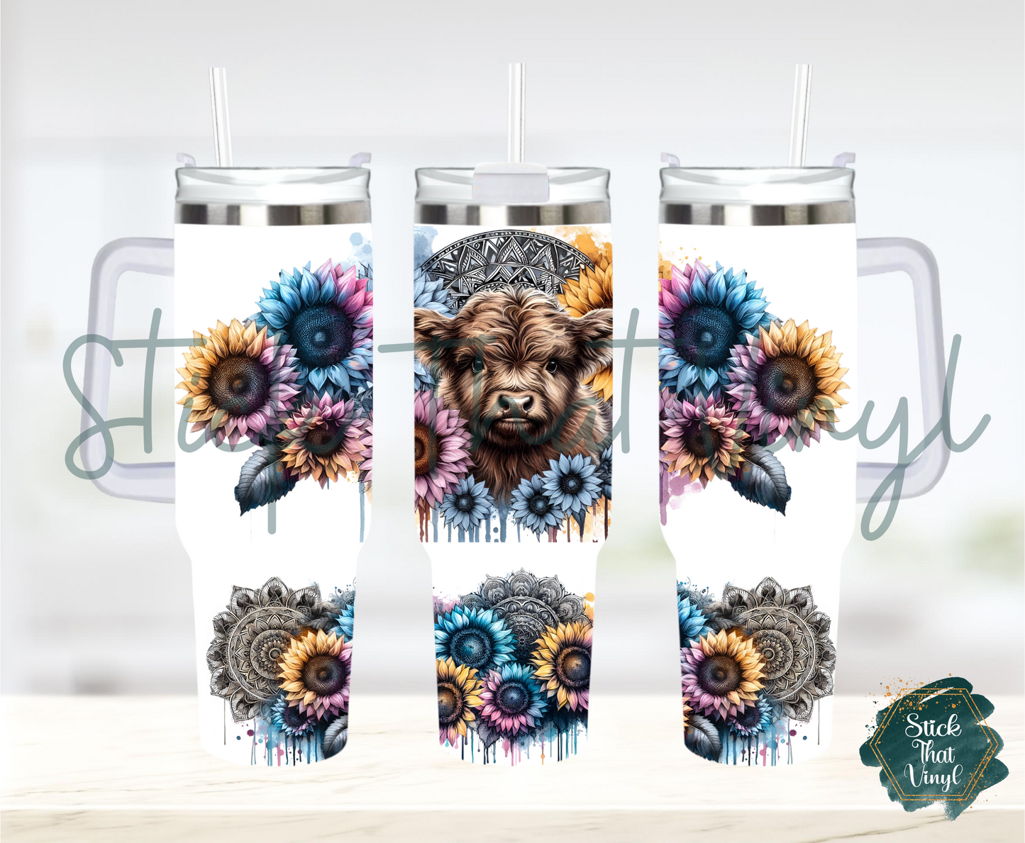 Highland 40oz Tumbler Sublimation Wrap