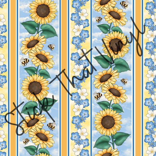 Sunflower Stripes Pattern