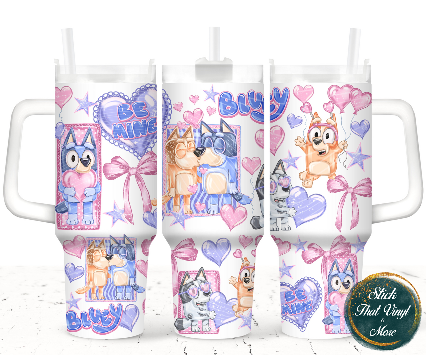 Be Mine 40oz Tumbler Sublimation Wrap