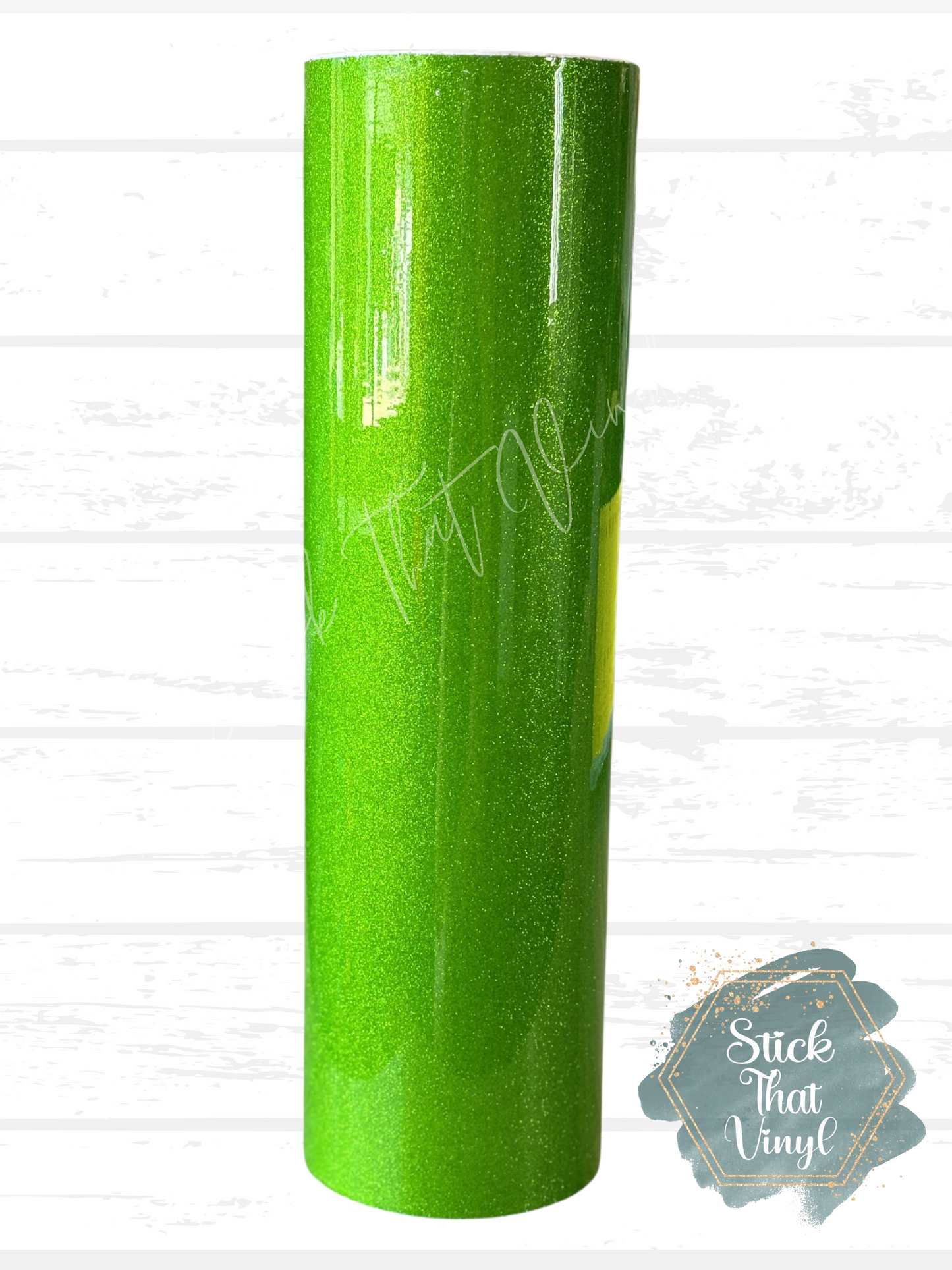 Apple Green Transparent Glitter Styletech Adhesive Vinyl