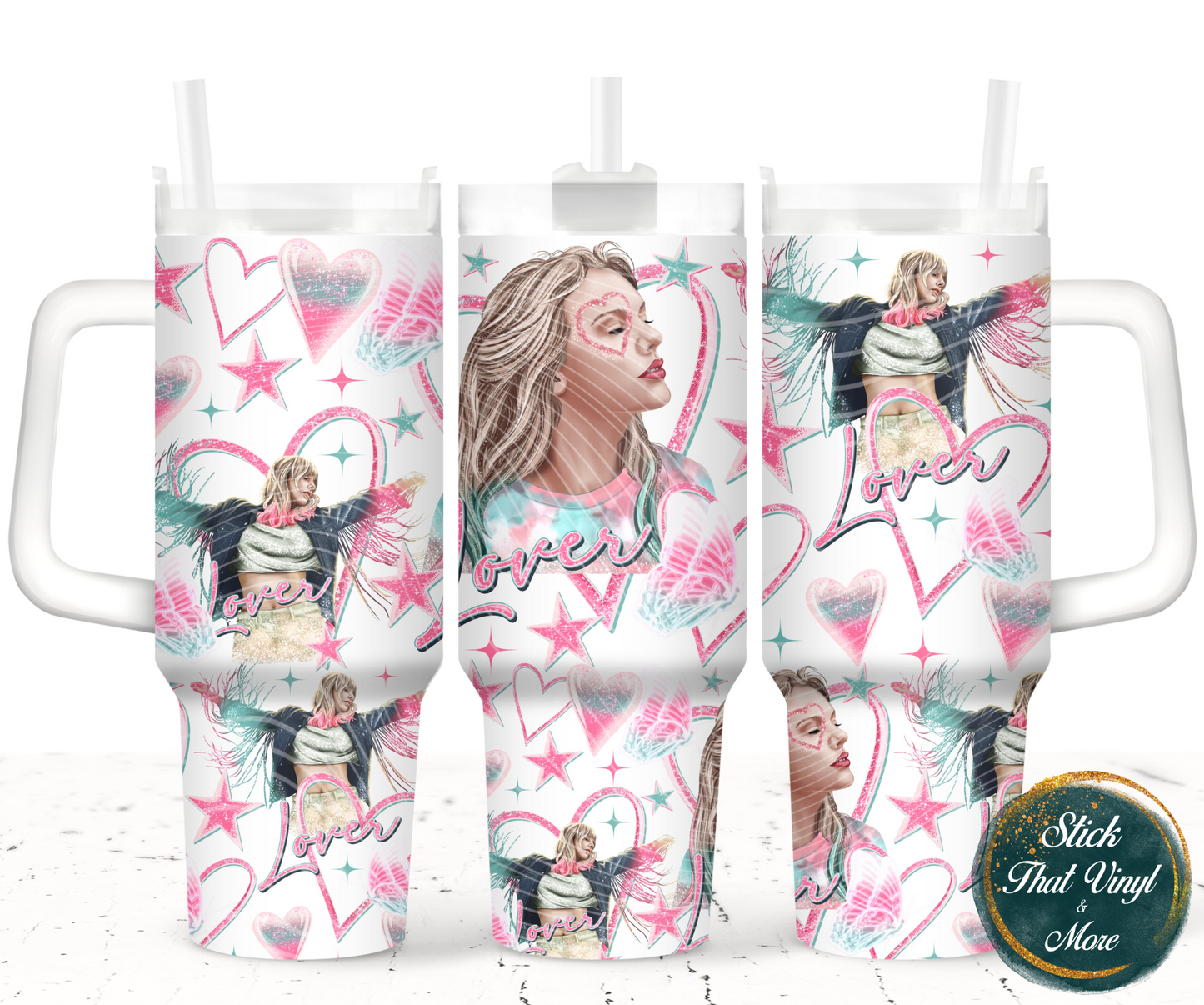 Lover 40oz Tumbler Sublimation Wrap