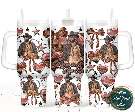 Western Love 40oz Tumbler Sublimation Wrap