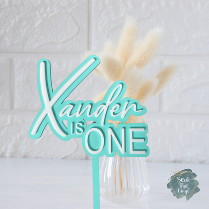 Personalised Acrylic Cake Topper