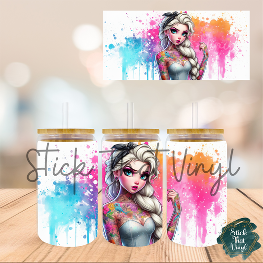 Attitude Princess 16oz Tumbler Sublimation Wrap