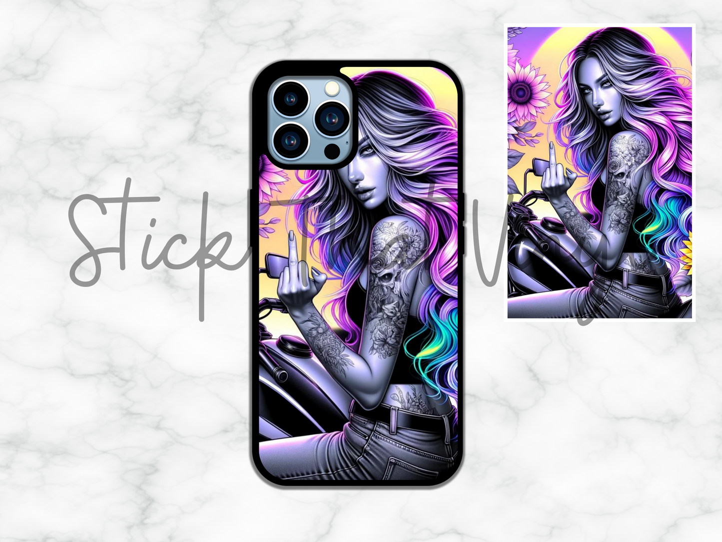 Bad Girl Design 1 Phone Sublimation Transfer