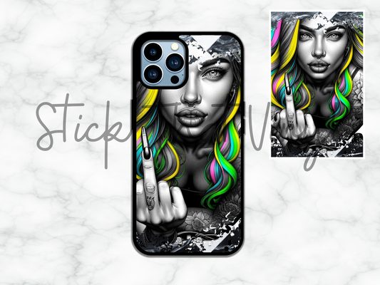 Bad Girl Design 2 Phone Sublimation Transfer