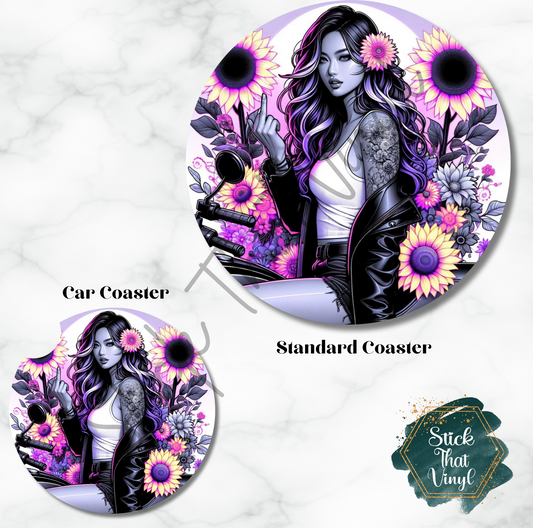 Bad Girl Design 2 Coaster Sublimation Transfer