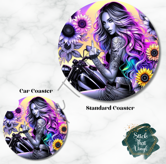 Bad Girl Design 3 Coaster Sublimation Transfer