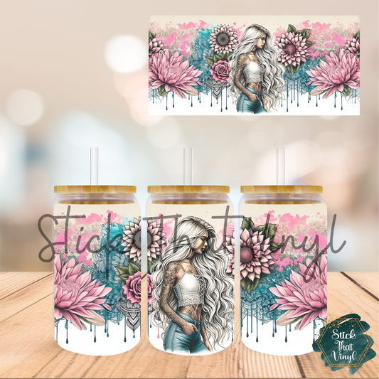 Boho Beauty 16oz Tumbler Sublimation Wrap