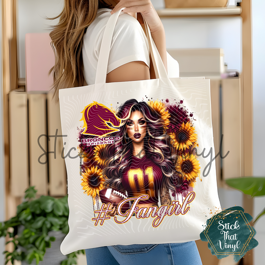 Bronco Tote Bag Sublimation Transfer