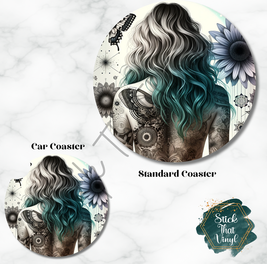 Celestial Girl Design 2 Coaster Sublimation Transfer