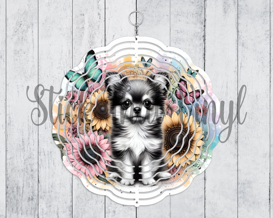 Chihuahua Wind Spinner Sublimation Transfer