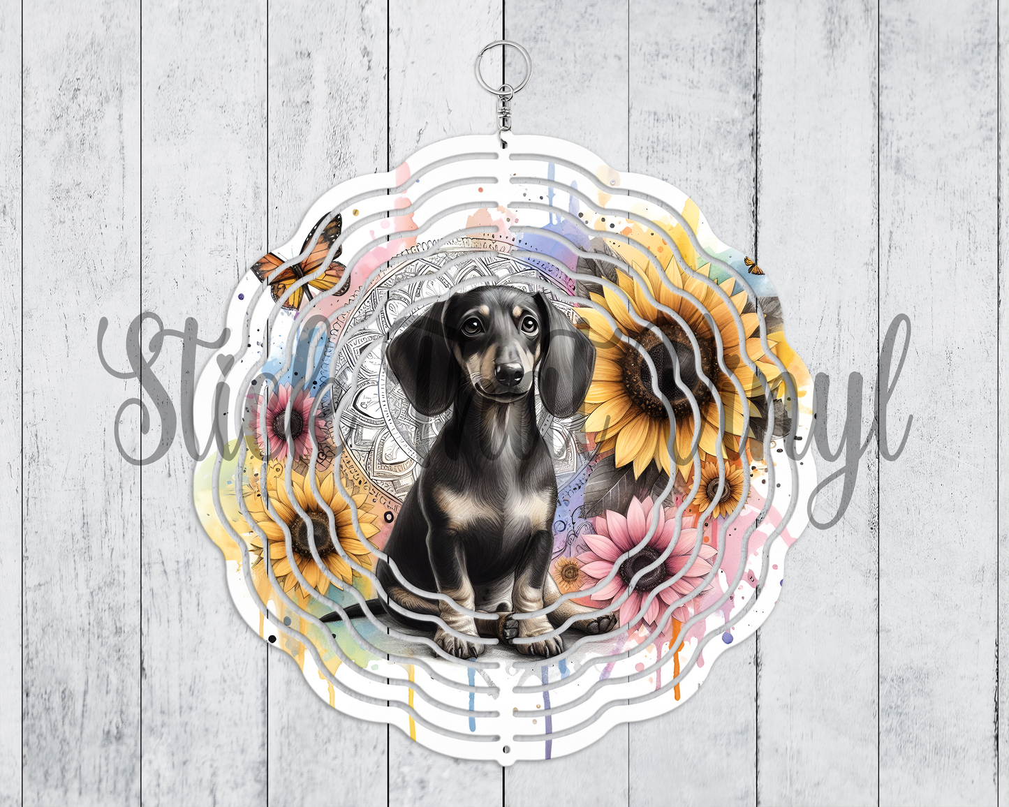 Dachshund Wind Spinner Sublimation Transfer