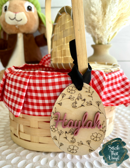 Personalised Easter Egg Tag