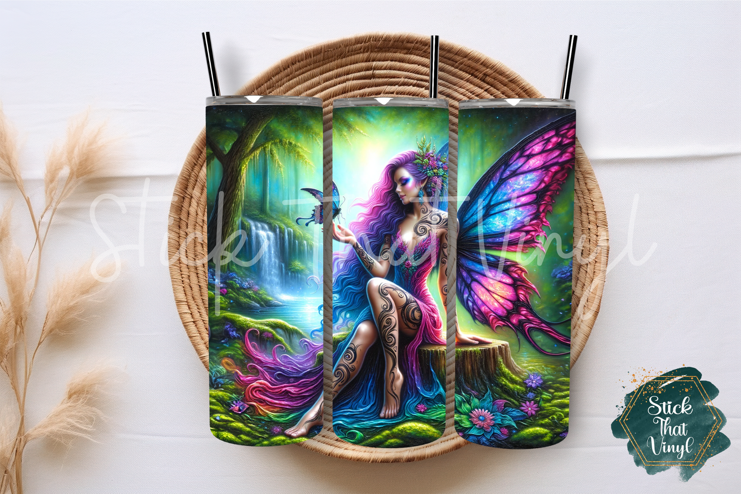 Fairy Girl 20oz Tumbler Sublimation Wrap