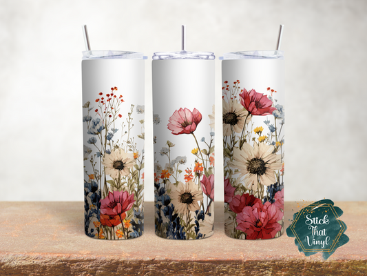 Floral 20oz Tumbler Wrap