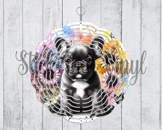 Frenchie Wind Spinner Sublimation Transfer