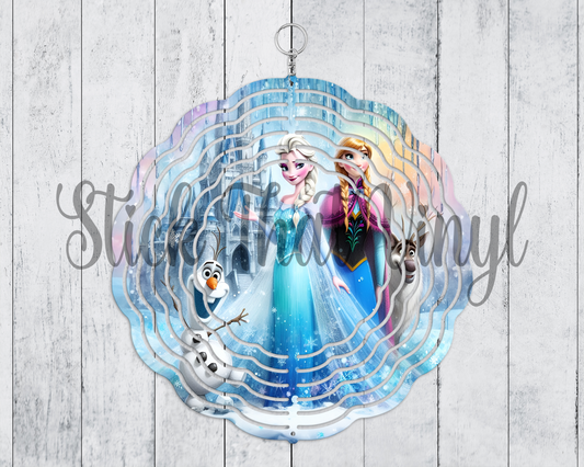 Princesses Wind Spinner Sublimation Transfer