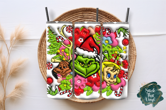 Grinch 20oz Tumbler Wrap