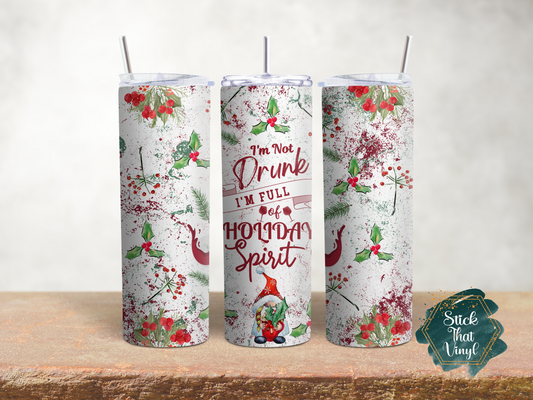 Christmas Spirit 20oz Tumbler Wrap