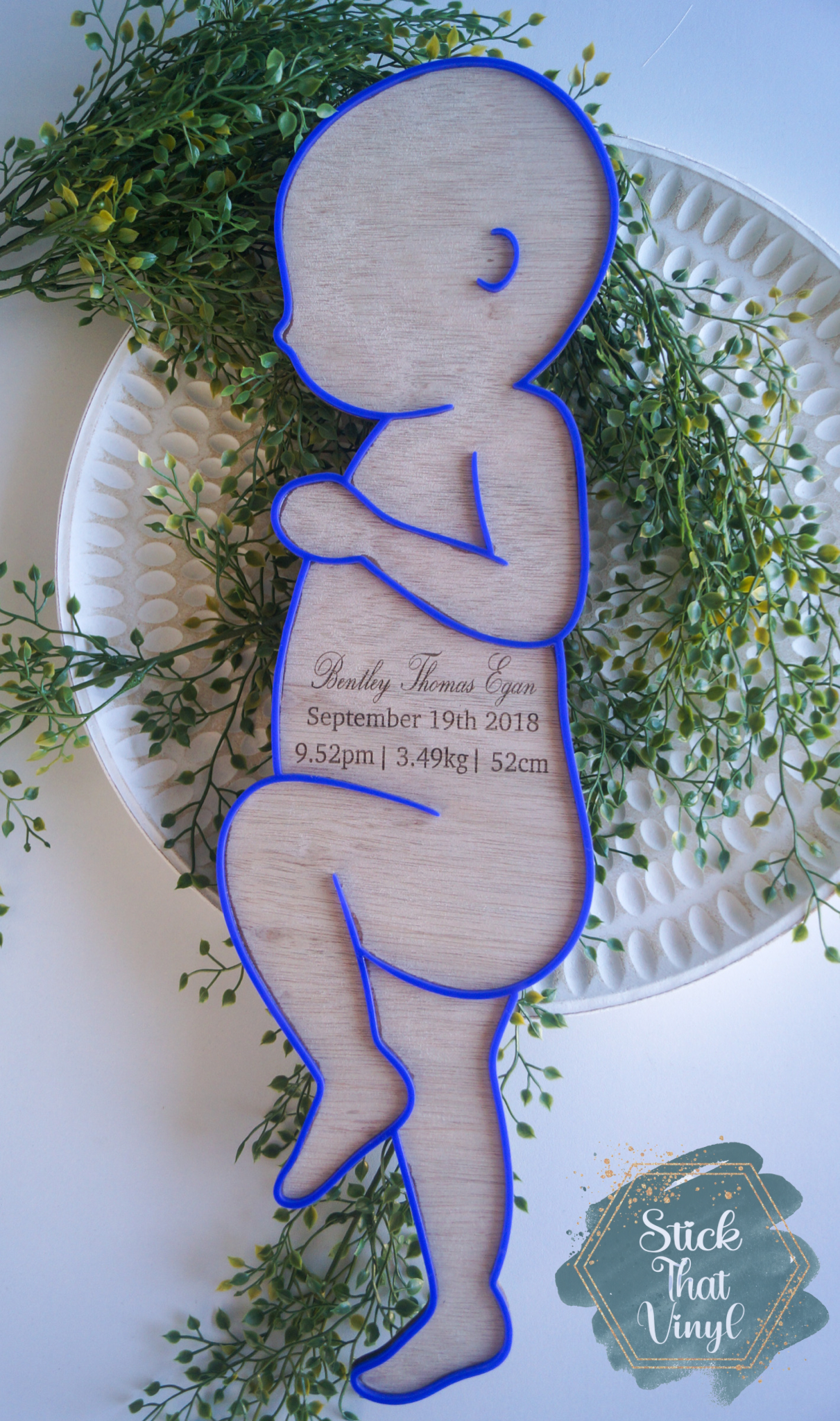 Newborn Baby Detail Plaque