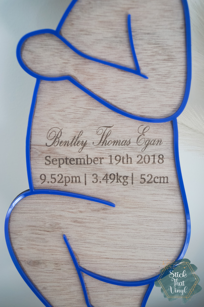 Newborn Baby Detail Plaque