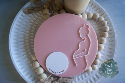 Pregnancy Countdown Plaque