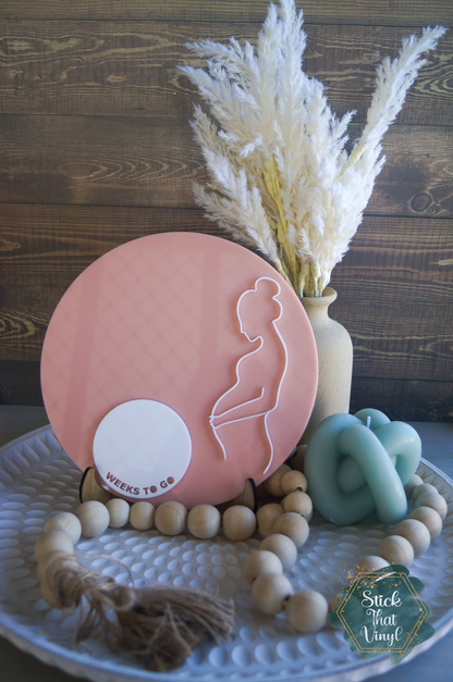 Pregnancy Countdown Plaque