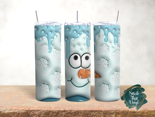 Snowman Inflated 20oz Tumbler Wrap