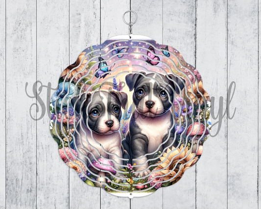 Magical Staffies Wind Spinner Sublimation Transfer