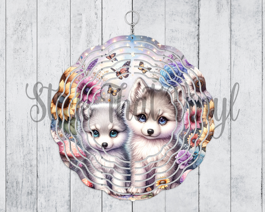 Magical Wolves Wind Spinner Sublimation Transfer