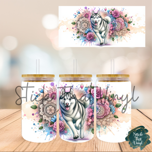 Mandala Husky 16oz Tumbler Sublimation Wrap