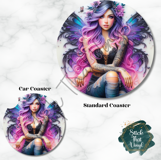 Mythical Fairy Design 1 Coaster Sublimation Transfer