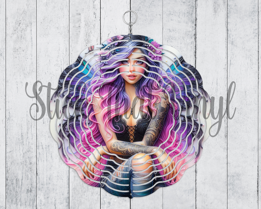 Mythical Fairy Design 1 Wind Spinner Sublimation Transfer