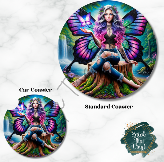 Mythical Fairy Design 2 Coaster Sublimation Transfer