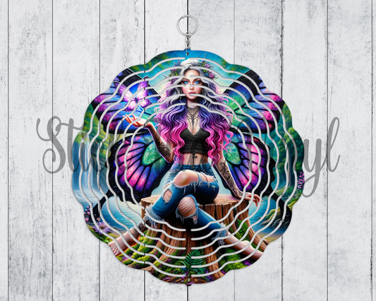 Mythical Fairy Design 2 Wind Spinner Sublimation Transfer