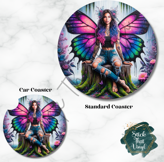 Mythical Fairy Design 3 Coaster Sublimation Transfer