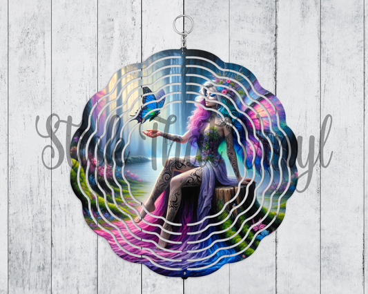 Mythical Fairy Design 5 Wind Spinner Sublimation Transfer