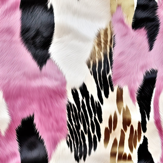 Pink Cow Fur Design 3