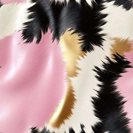 Pink Cow Fur Design 4