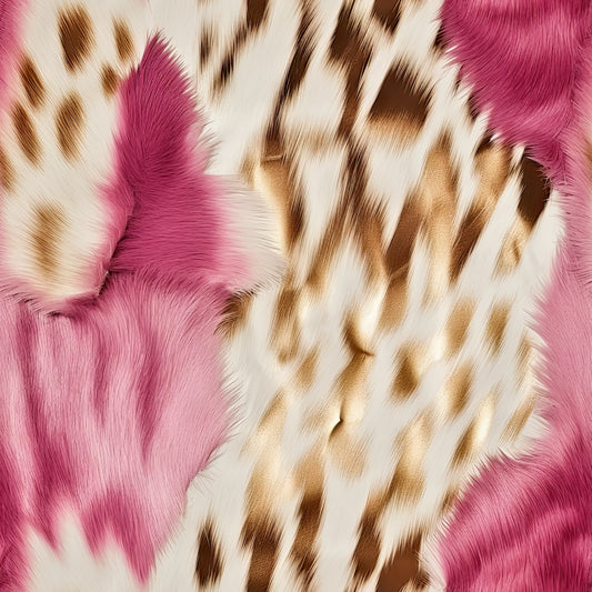 Pink Cow Fur Design 7