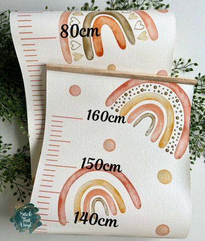 Boho Rainbow Height Chart