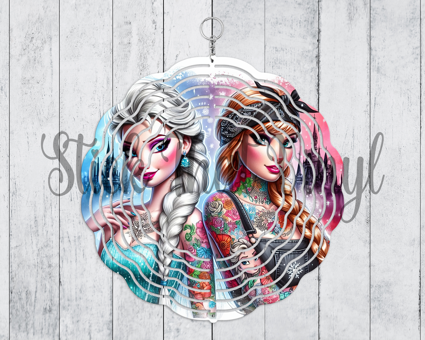 Rebel Sisters Wind Spinner Sublimation Transfer