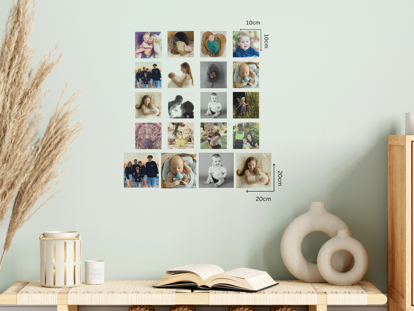 Square Photo Decals - Mini Sets (10cm)